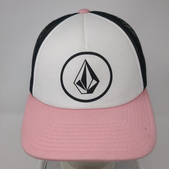 Volcom Logo Snapback Mesh Back Trucker Hat Multicolor One Size Outdoor - Picture 2 of 9